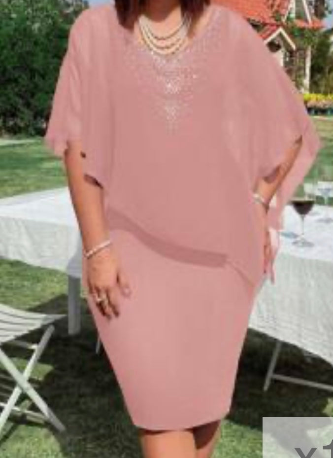 Sheer Shawl Dress