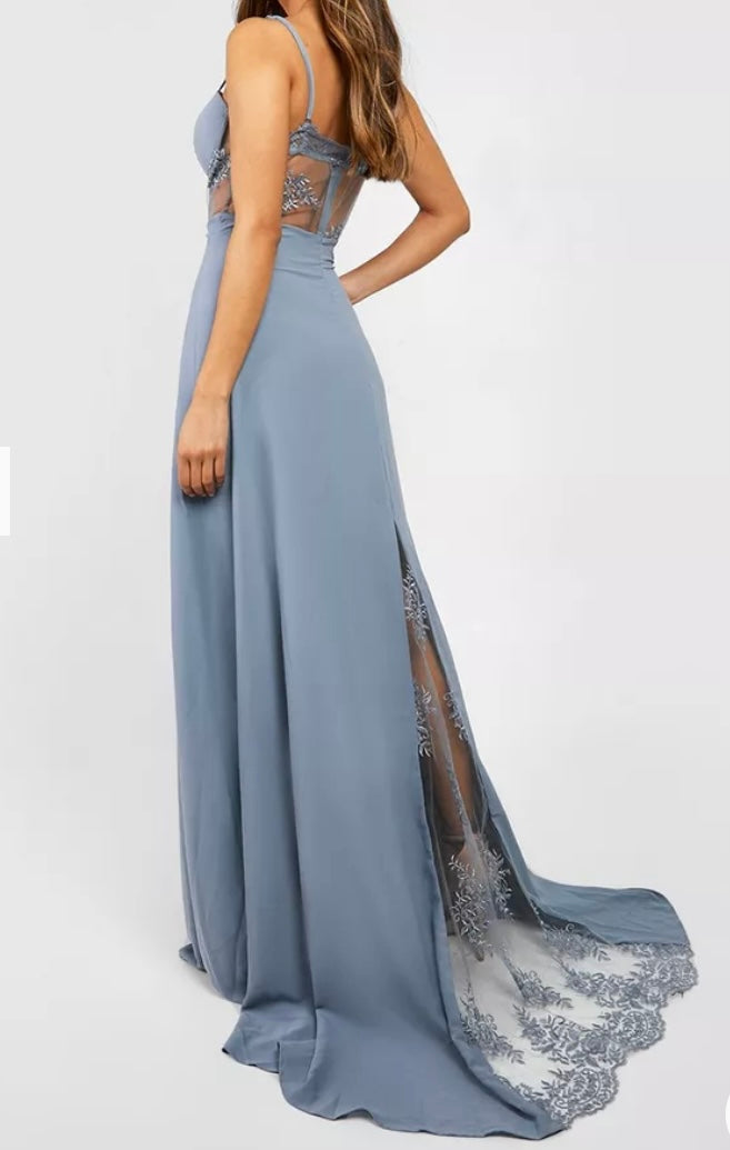 Corset lace evening dress