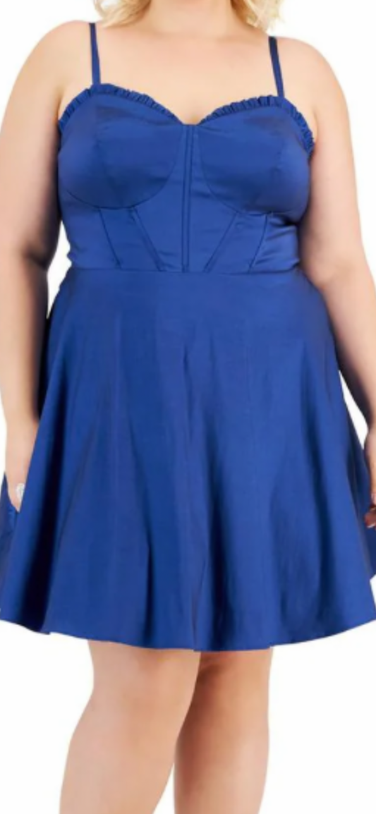 Plus size fit&flare party dress