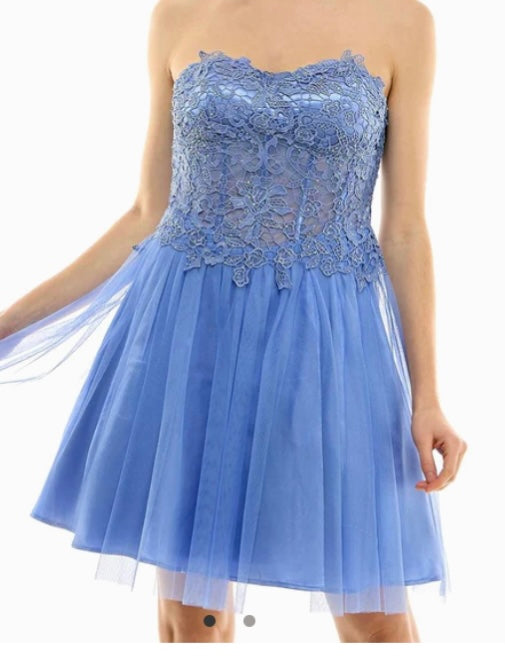 Junior lace fit and flare