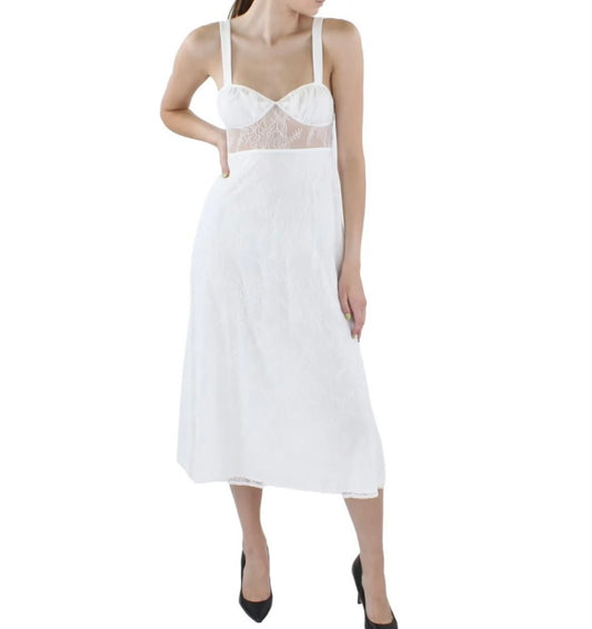 Danielle Bernstein white midi dress